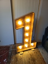 Light Up Number 1 4ft