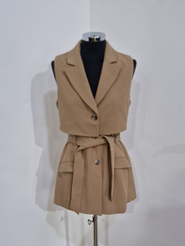 Karen millen camel sleeveless - karen,