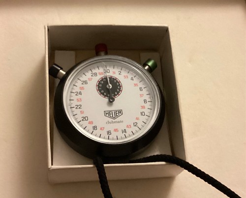 Heuer clubmate stopwatch boxed - stopwatch,