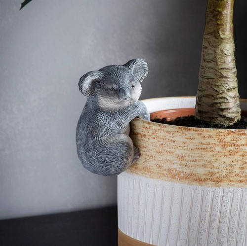 Grey koala plant pot - 2,