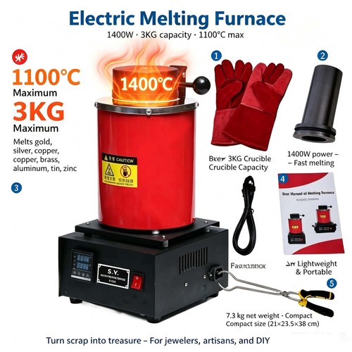 3kg electric melting furnace - 3kg,