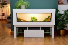 4ft x 16" x 18" Modern White