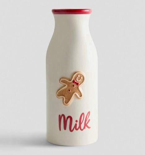 Ceramic milk bottle for