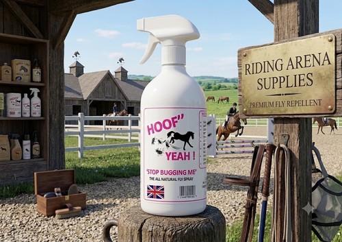 Horse fly spray remover - horse,