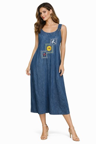 Vtg overall dress jumper - overall,