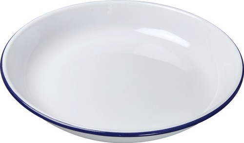 White enamel rice - 2, plate