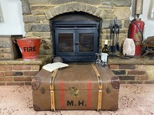 Old antique steamer trunk - steamer,