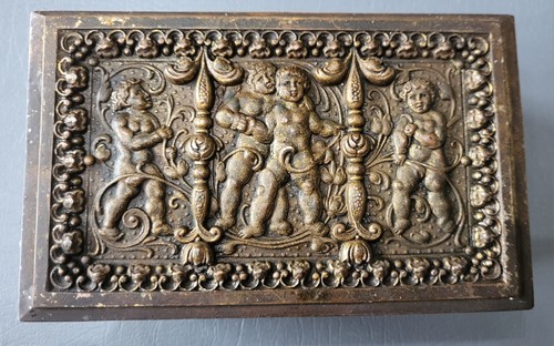 Vintage brass trinket - brass,