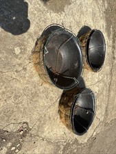 Green Hanging Basket Metal 14 inch diameter with hanging chain X3