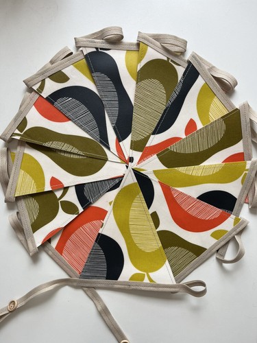 Handmade oilcloth bunting - handmade,