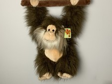 Vintage Plush Monkey With Tags