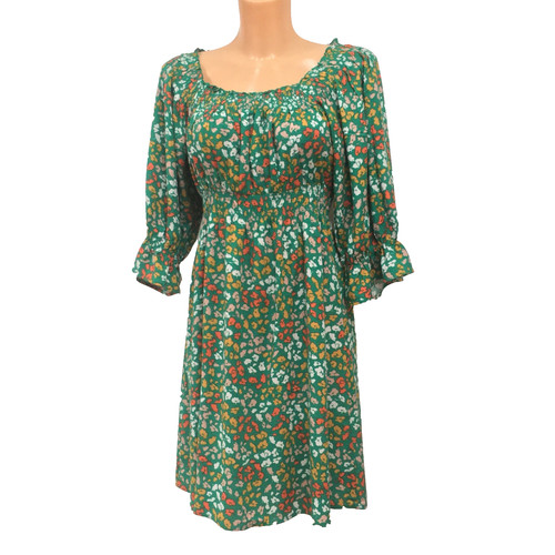 Apricot green multi - multi, print