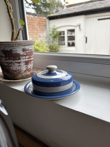 Vintage cornish blue green - vintage,