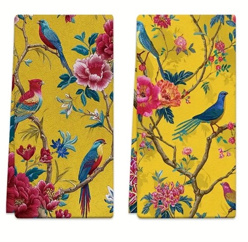 2pcs birds nature blossom - , tea