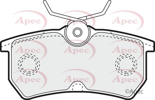 Apec rear brake pad - pad, set