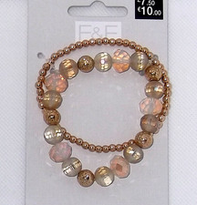 BRACELET Set Gold bead +
