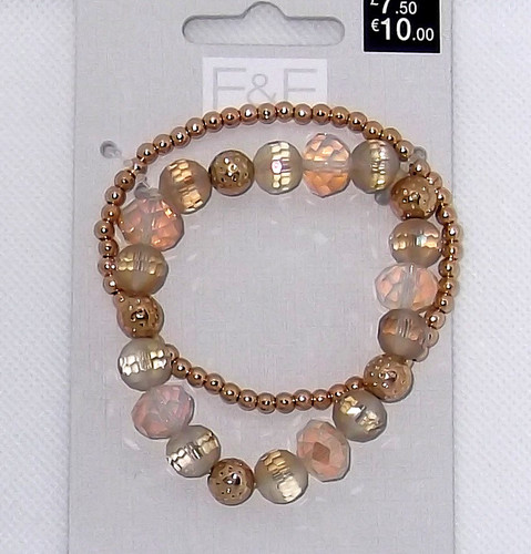Bracelet set gold bead - set, +