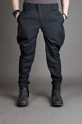 Stylish men black breeches - men,