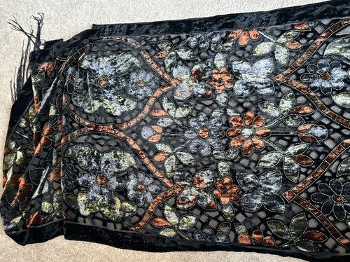 Silk viscose velvet - viscose, devore