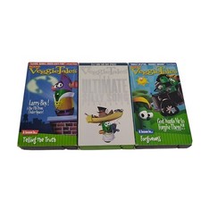 LOT OF 3 VEGGIE TALES VHS