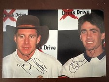 WAYNE GARDNER & MICK DOOHAN HAND SIGNED 12X8” PHOTO HONDA 500CC WORLD CHAMPIONS
