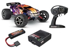 Traxxas 71076-8 E-Revo VXL 1/16 Brushless TSM RTR + Battery & USB Charger Purple