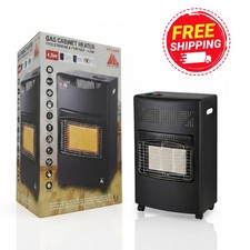 Volcan 4.2kW Portable Calor Gas Cabinet Heater Fire with Regulator & Hose