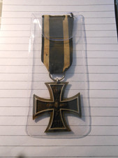 GENUINE ORIGINAL WW1 GERMAN IRON CROSS WITH RIBBON AND MAKER MARKED
