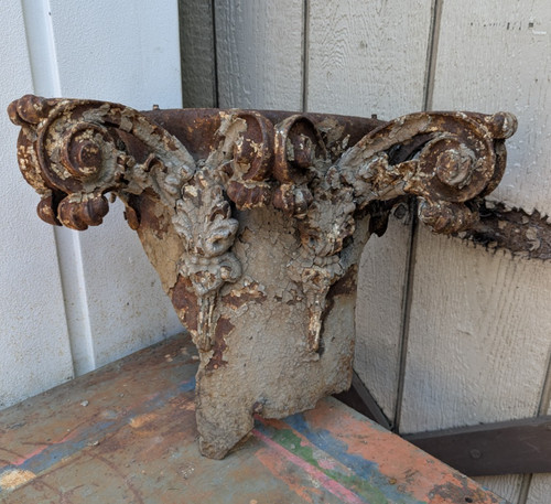 Antique cast iron corinthian - cast,
