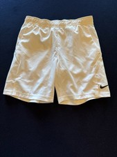 White Kids Medium Nike Tennis Shorts