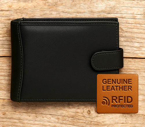 Mens leather wallet with - mens,