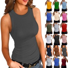 Ladies Sleeveless Ribbed