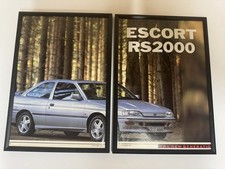 FRAMED 1991 Mk5 Ford Escort RS2000 Magazine Picture Poster Advert Wall Art Retro