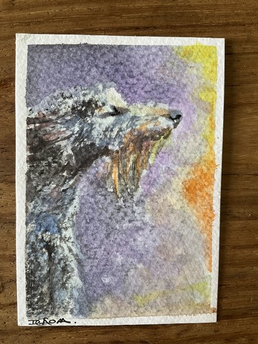 Aceo original painting irish - aceo,