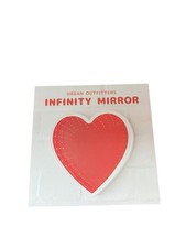 Urban Outfitters Infinity Heart Mirror Plastic RRP £30 8.3" x 8.3" x 2.2" White
