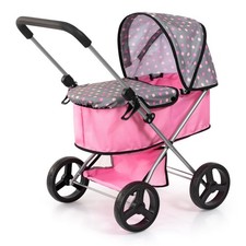 Bayer Go Doll Pram - Pink Soft