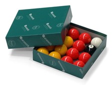Aramith Premier Red & Yellow British / English 2″ (50mm) Pool Balls Set