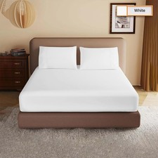 400TC 100% Egyptian Cotton 40CM Extra Deep Fitted Sheet superking 