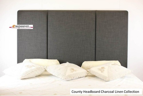 County bed headboard - bed, chenille