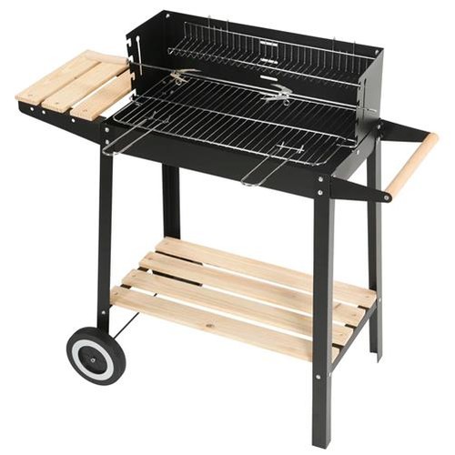 Charcoal bbq grill trolley - charcoal,