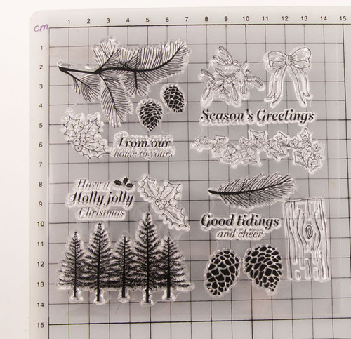 Christmas silicone clear stamp - christmas,