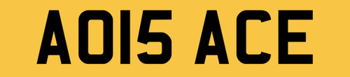 Number plate private - ao,
