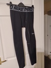 New Nike Pro Boys Tights Leggings Size L Age 12 13 Year Compression Base Layer