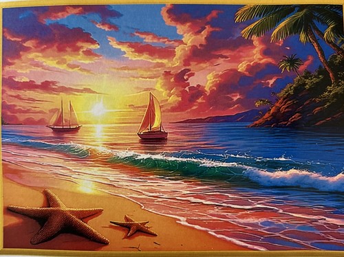 Seashore complete pre printed - complete,