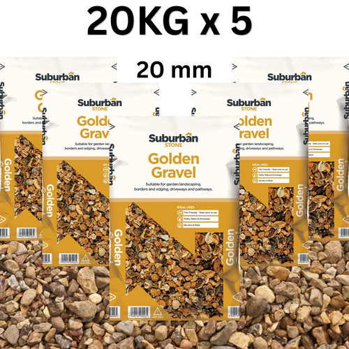 20mm golden garden - 20mm, gravel