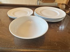 Royal Doulton Maze Blue For Gordon Ramsay Dinner Plate x 6 and x 1 bowl