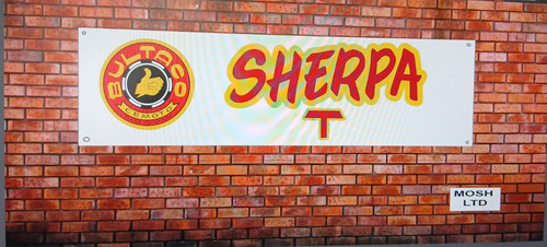 Bultaco sherpa banner trials - bultaco,