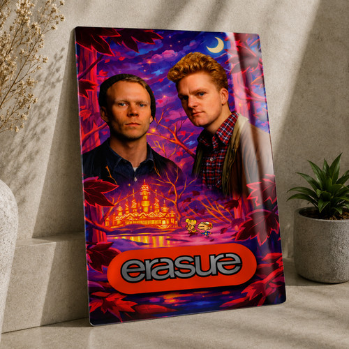 Erasure metal sign - metal, poster