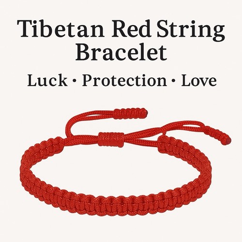 Red string tibetan good luck - tibetan,