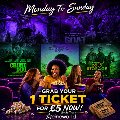 Cineworld cinema ticket - 1,